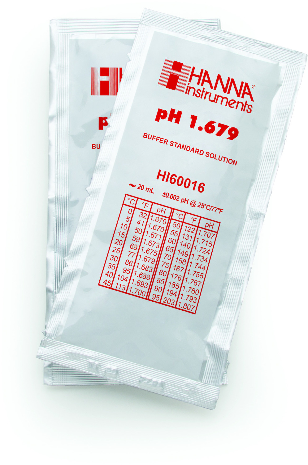 Раствор для калибровки рН 1,679 HANNA HI60016-02 (25х20 мл)