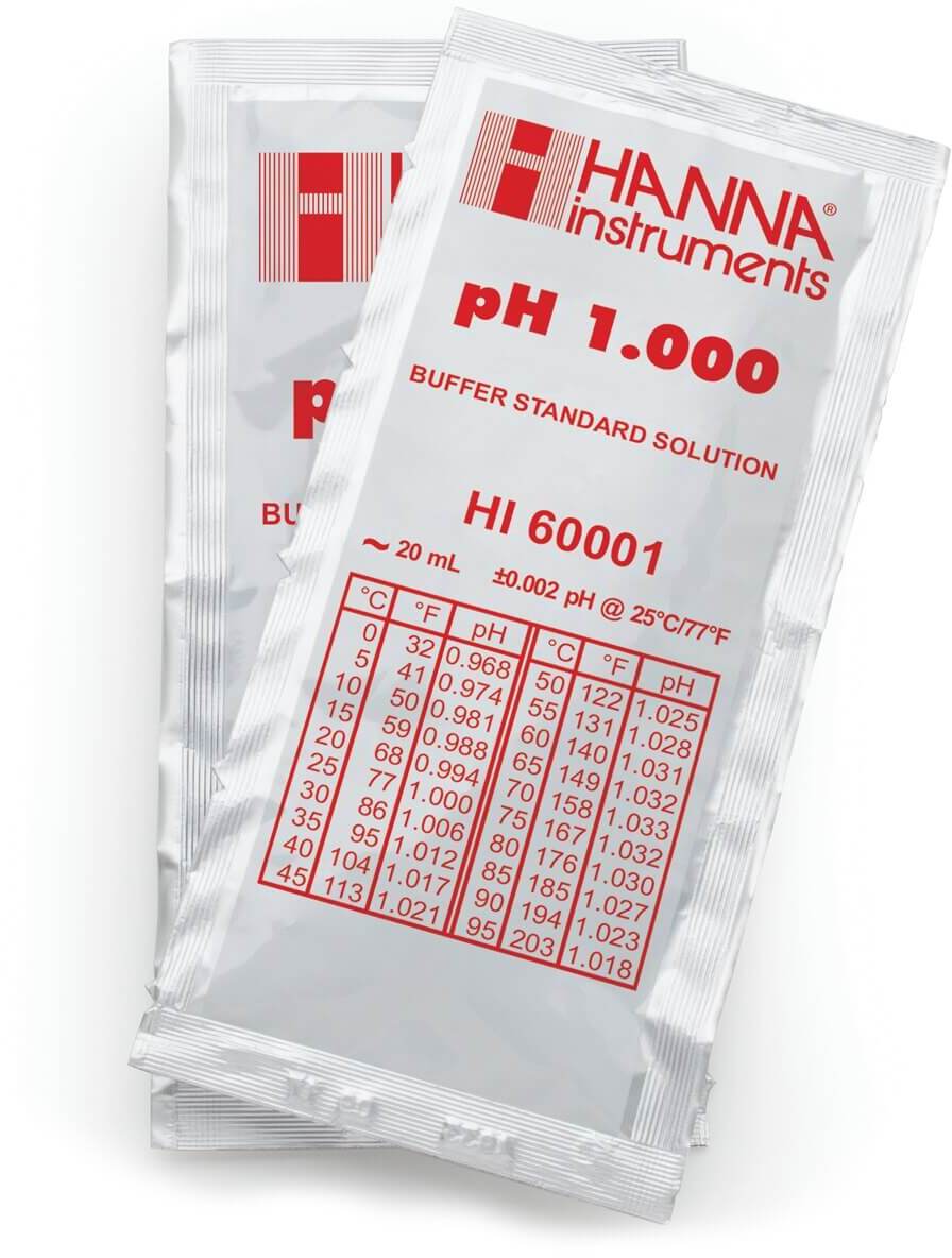 Раствор для калибровки рН 1.000 HANNA HI60001-02 (25х20 мл)