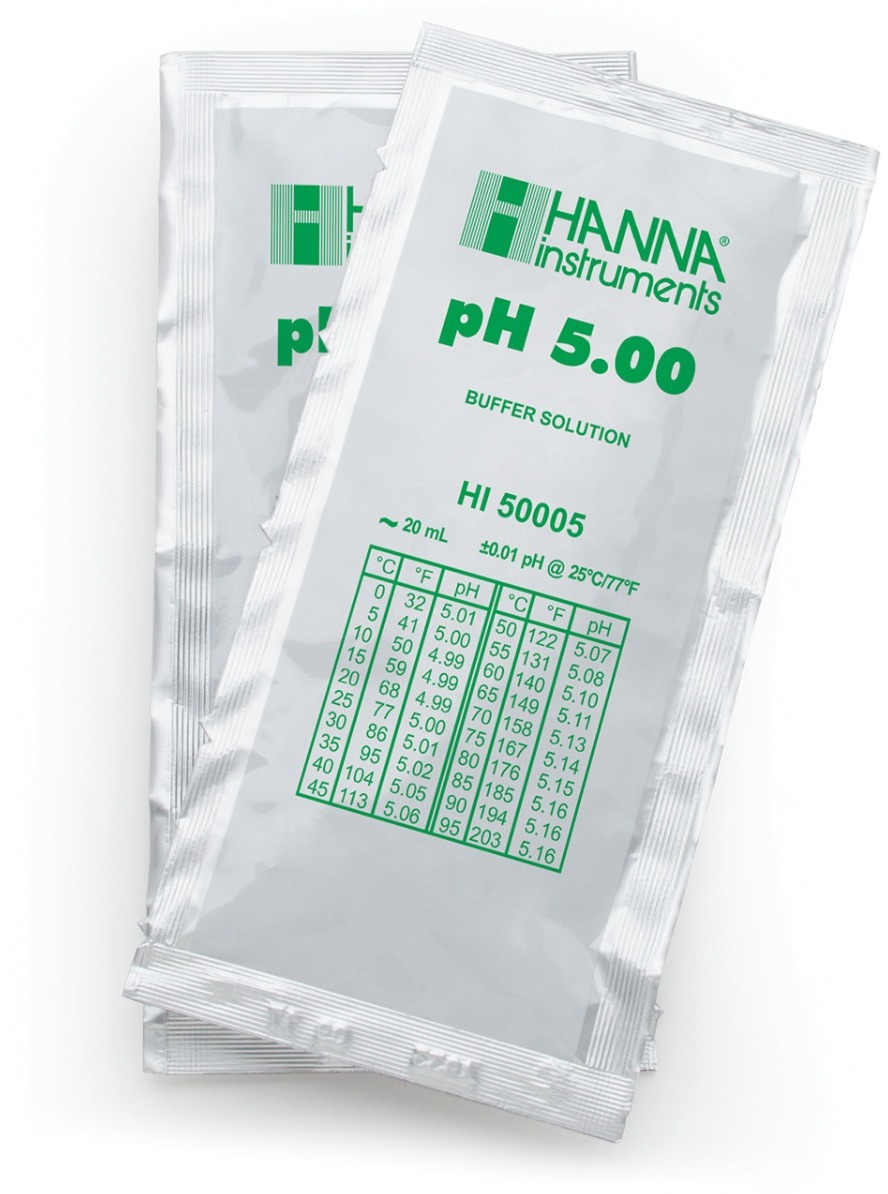 Калибровочный буфер pH 5.00 HANNA HI50005-02 (25 x 20 мл)