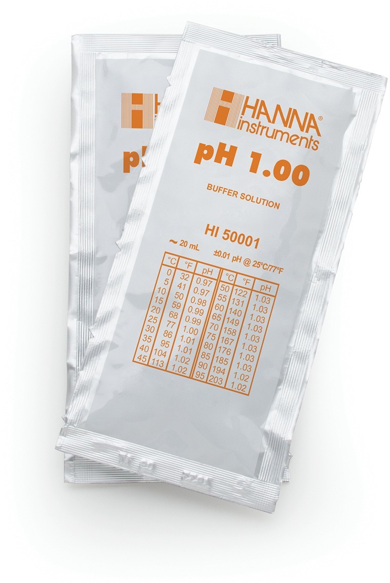 Раствор для калибровки рН 1.00 HANNA HI50001-02 (25х20 мл)