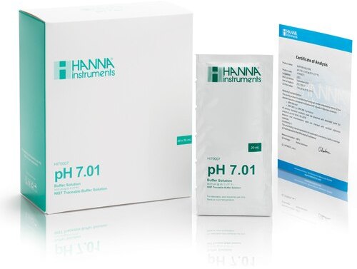 Калибровочный раствор рН 7,01 HANNA HI70007C (25 x 20 мл)