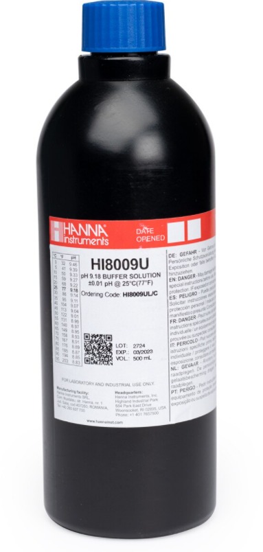 Калибровочный буфер pH 9,18 HANNA HI8009UL/C (500 мл)