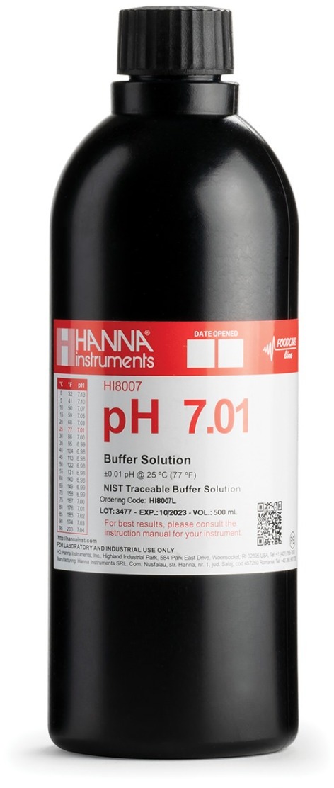 Калибровочный буфер pH 7,01 HANNA HI8007L/C (500 мл)