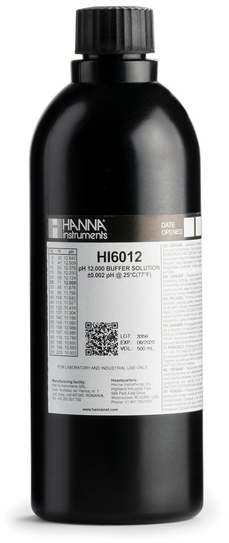 Калибровочный буфер pH 12,000 HANNA HI6012 (500 мл)