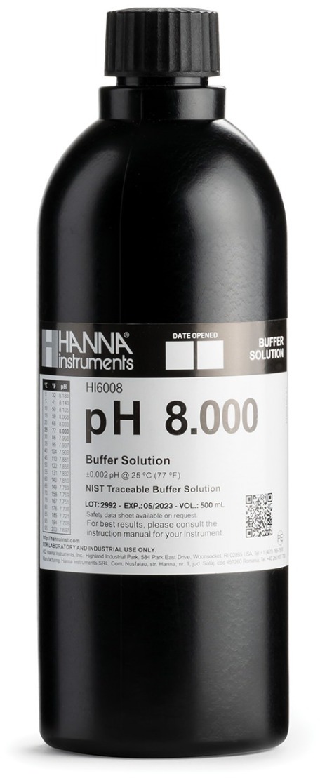 Калибровочный буфер pH 8,00 HANNA HI6008U (500мл)