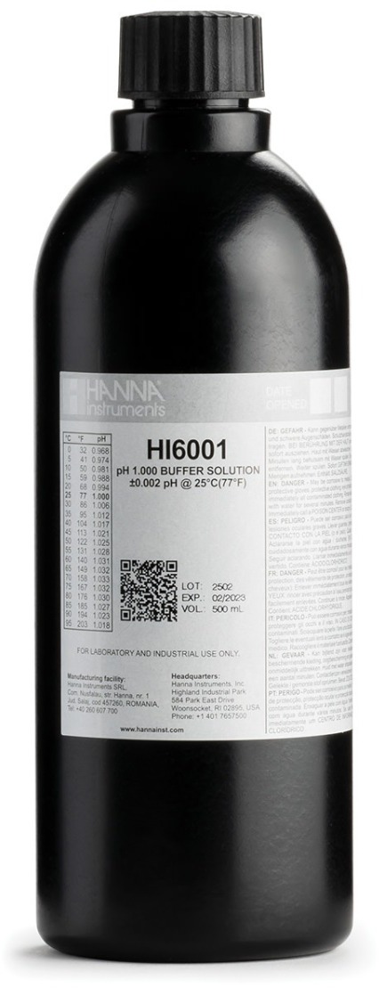Раствор для калибровки рН 1.000 HANNA HI6001 (500 мл)