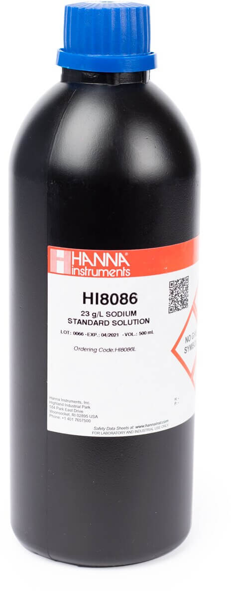 Стандартный раствор Na⁺ 23 г / л HANNA HI8086L (500 мл)