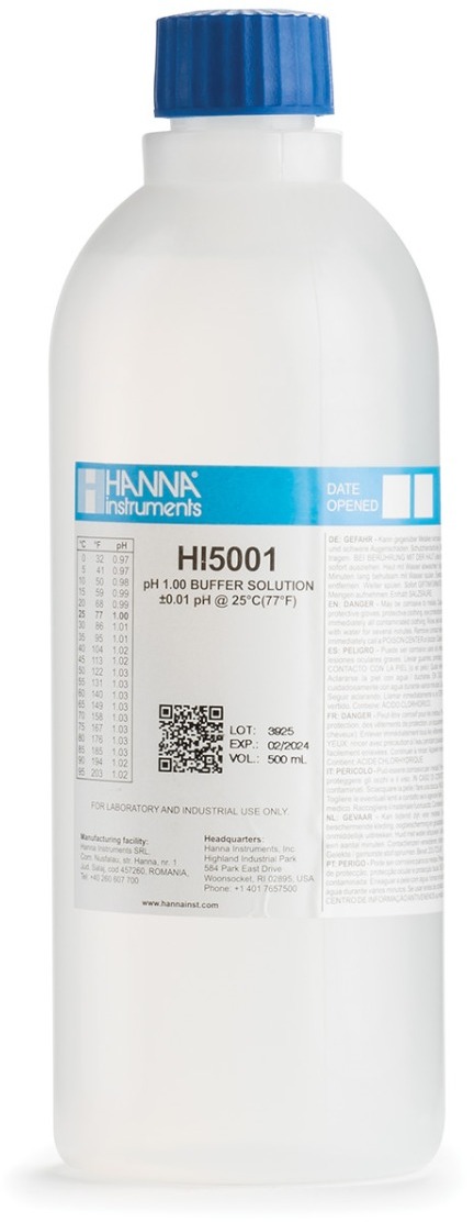 Технический калибровочный буфер pH 1,00 HANNA HI5001