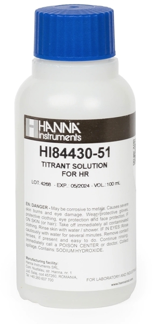 Титрант высокого диапазона HANNA HI84430-51