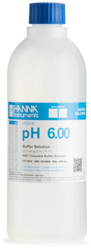 Калибровочный раствор pH 6 HANNA HI5006 (500мл)