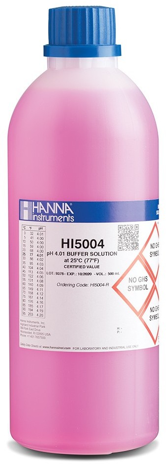 Калибровочный раствор pH 4.01 HANNA HI5004-R (500мл)