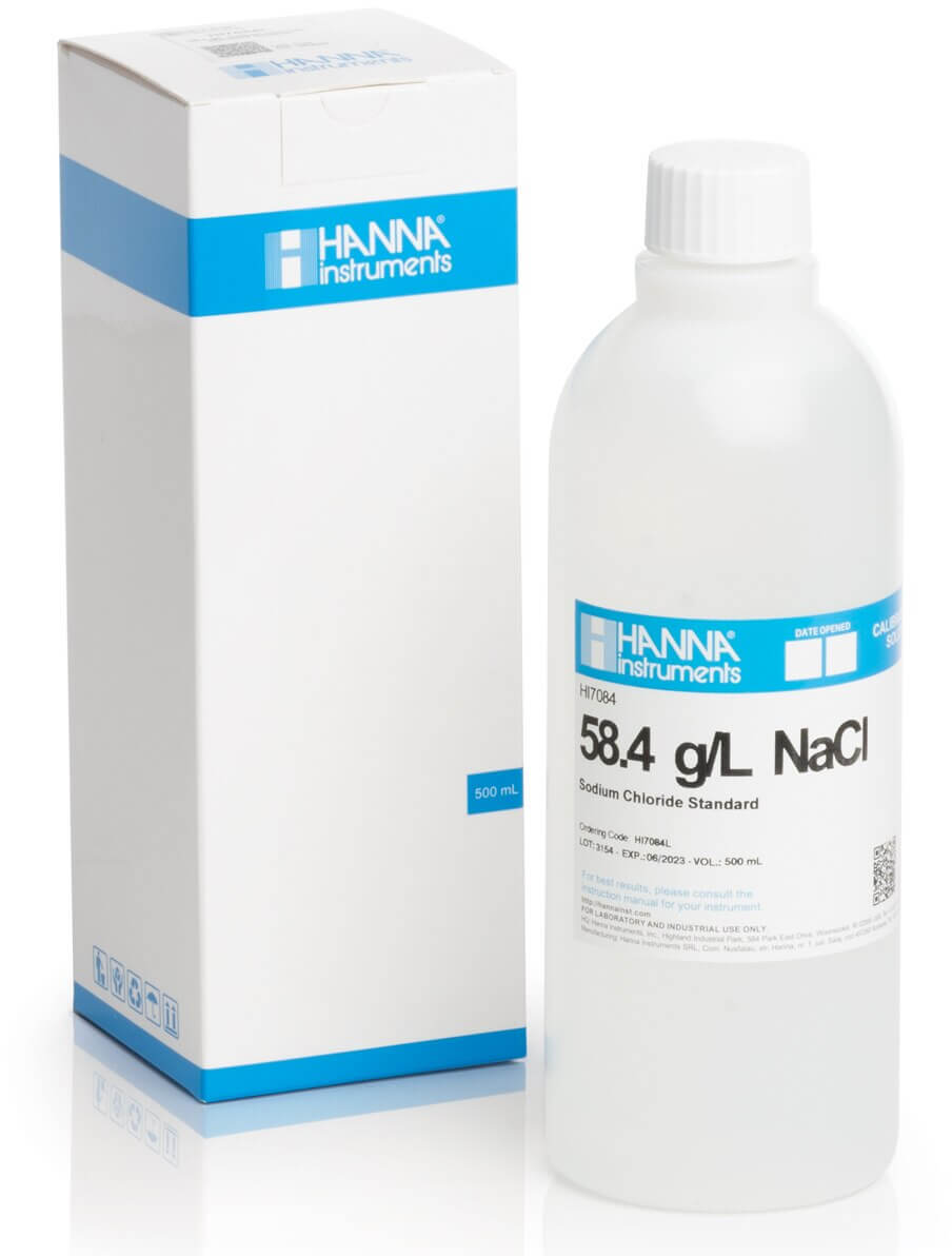 Стандартный раствор NaCl 58,4 г / л HANNA HI7084L (500 мл)