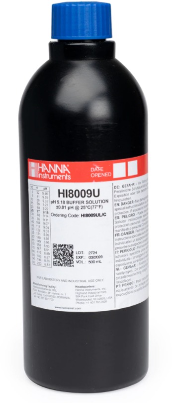 Калибровочный буфер pH 9,18 HANNA HI8009UL (500 мл)