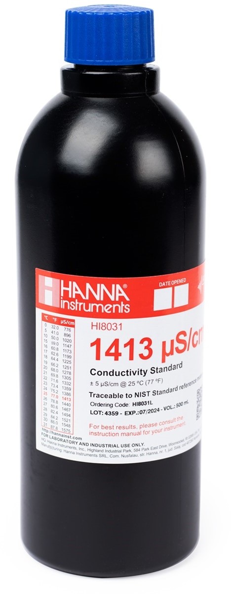 Стандарт проводимости 1413 мкСм / см HANNA HI8031L (500 мл)
