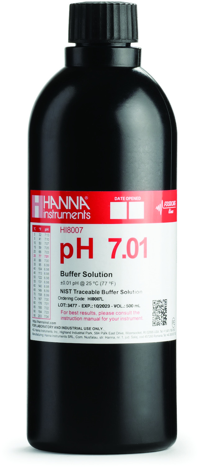 Калибровочный буфер pH 7,01 HANNA HI8007L (500 мл)