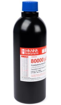 Стандарт проводимости 80000 мкСм/см HANNA HI8034L (500 мл)