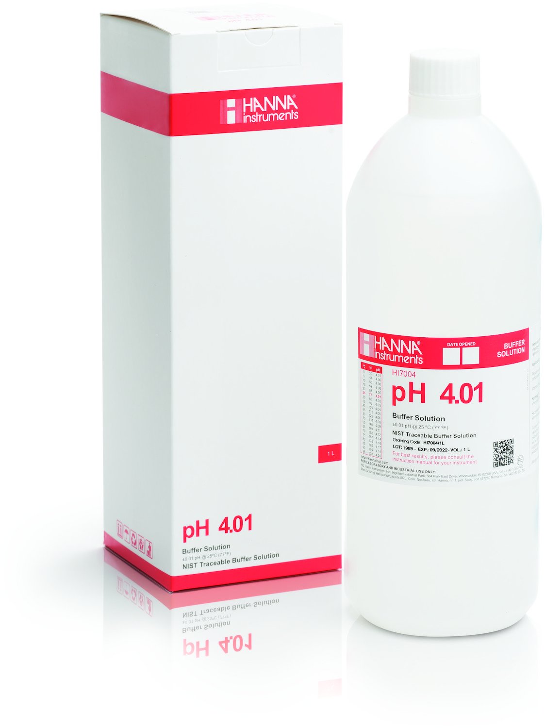 Калибровочный раствор рН 4,01 HANNA HI7004/1L (1 л)