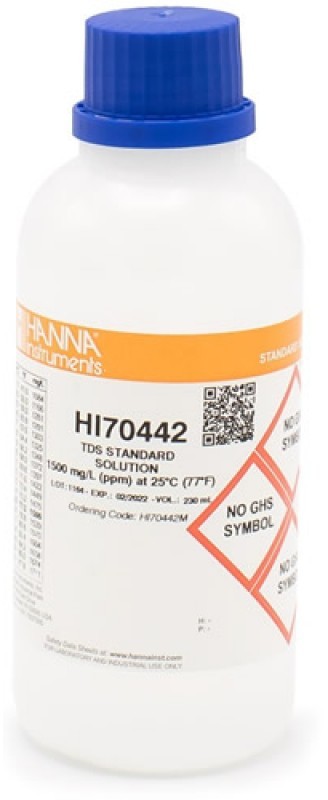 Стандарт проводимости 1500 мг/л HANNA HI70442M (230 мл)