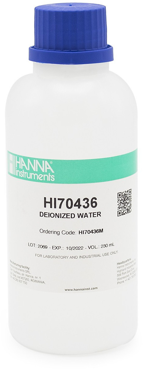 Деионизированная вода HANNA HI70436M (230 мл)