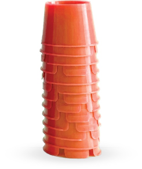 Стаканчик Euronda 234008 Monoart Dappen (оранжевый, 50 шт.)