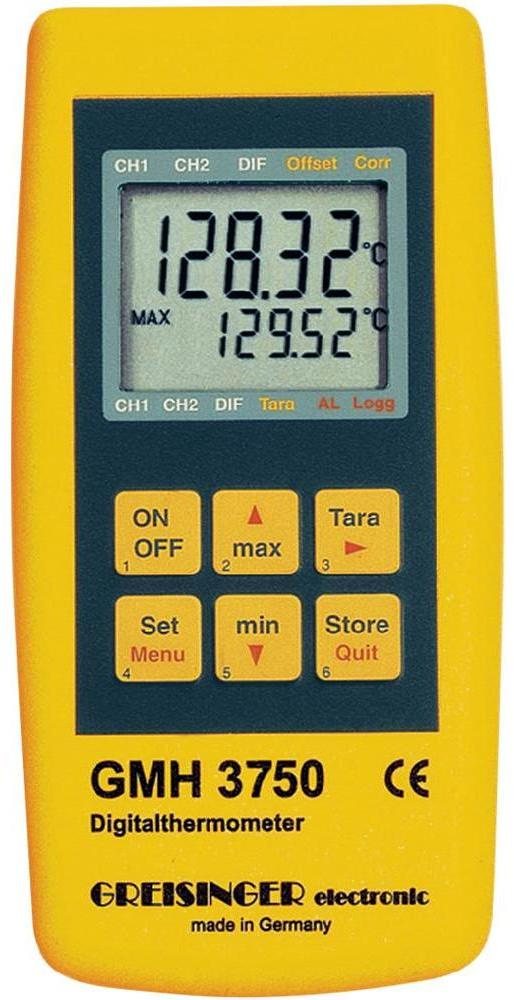 Термометр высокоточный GREISINGER GMH 3750-SET1 (-200...+850 °С)