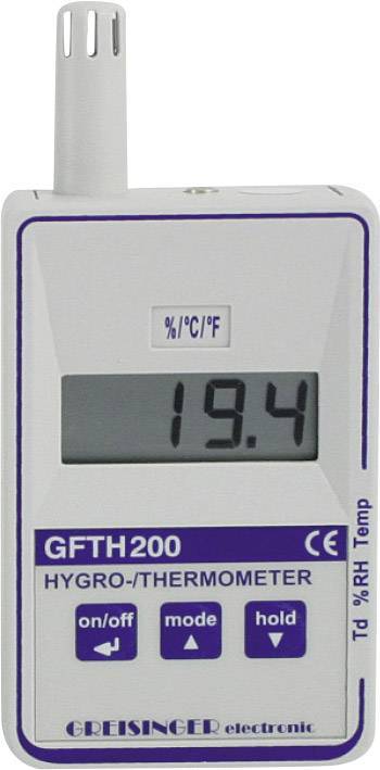Гигрометр-термометр цифровой GREISINGER GFTH 200 (0...100%, -25...+70 С)