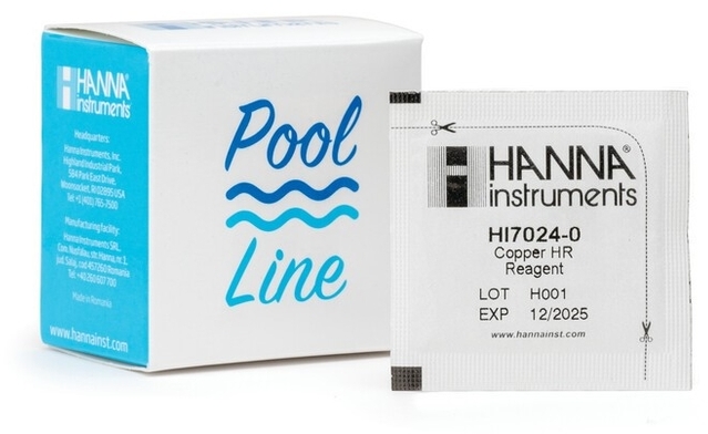 Набор реагентов на медь HR HANNA HI 7024-25 (25 тестов)