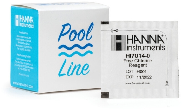 Набор реагентов на свободный хлор HANNA HI 7014-25 (25 тестов) — миниатюра 2