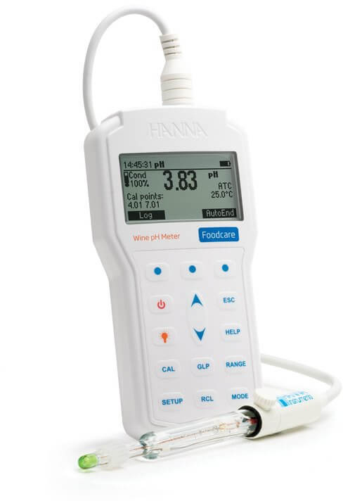 рН-метр для тестирования вина и сусла HANNA HI 98169 (0...+12 pH)