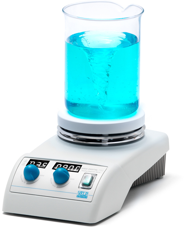 Магнитная мешалка с подогревом AREX digital PRO Velp SA20500410 (20 л, до 370С, до 1500 об/мин) — миниатюра 4