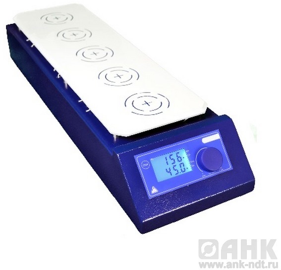 Магнитная мешалка с подогревом Ulab US-1605H (0.5 л х 5 шт.)