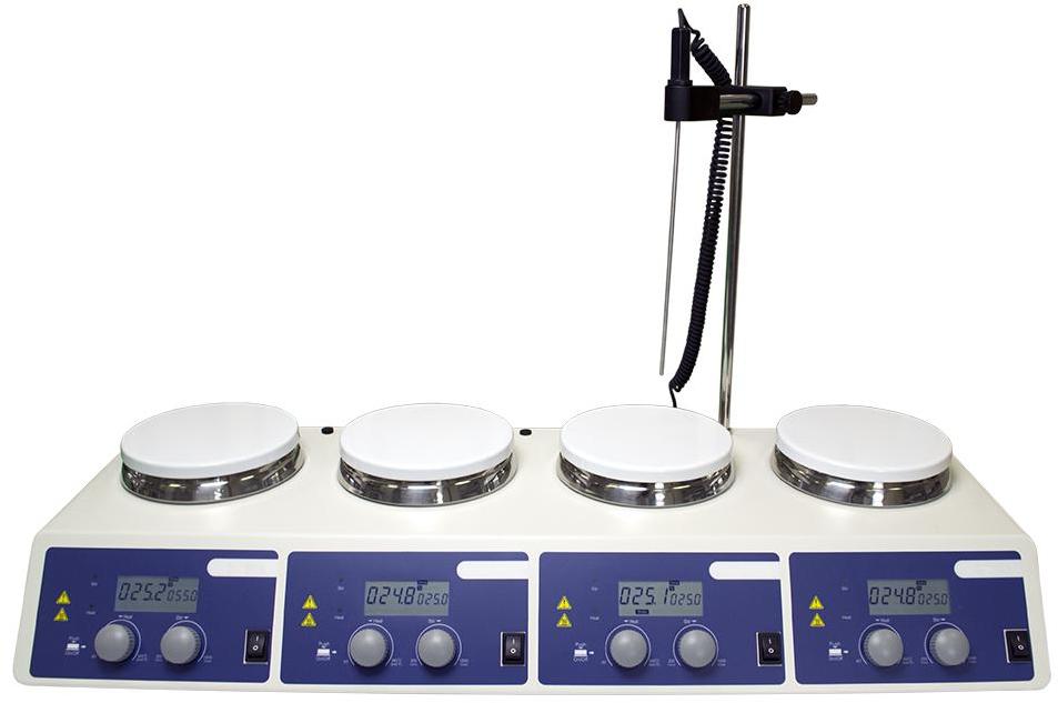 Магнитная мешалка с подогревом Ulab US-4150D (4 л х 10 шт.)