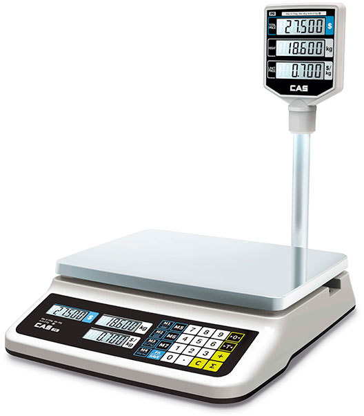 Торговые весы CAS PR-30P (LCD, II) USB (30 кг/ 5/10 г)