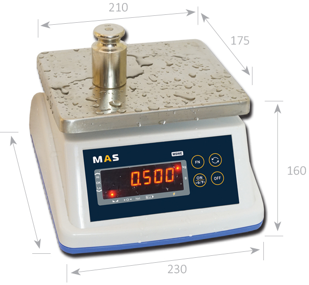 Порционные весы МАС-ЦЕНТР MSWE-30D (30 кг/10 г) — миниатюра 3