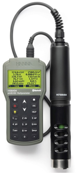 Портативный измеритель рН/проводимости/кислорода с Bluetooth HANNA HI 98494