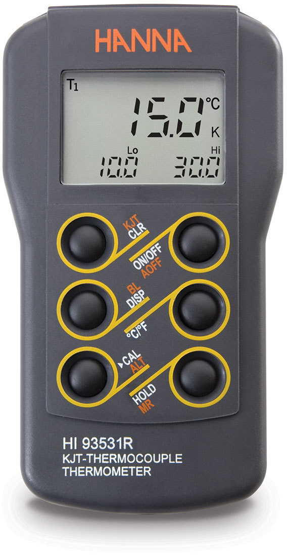 Термопарный термометр типа K HANNA HI93531R (-200...+999 °С)