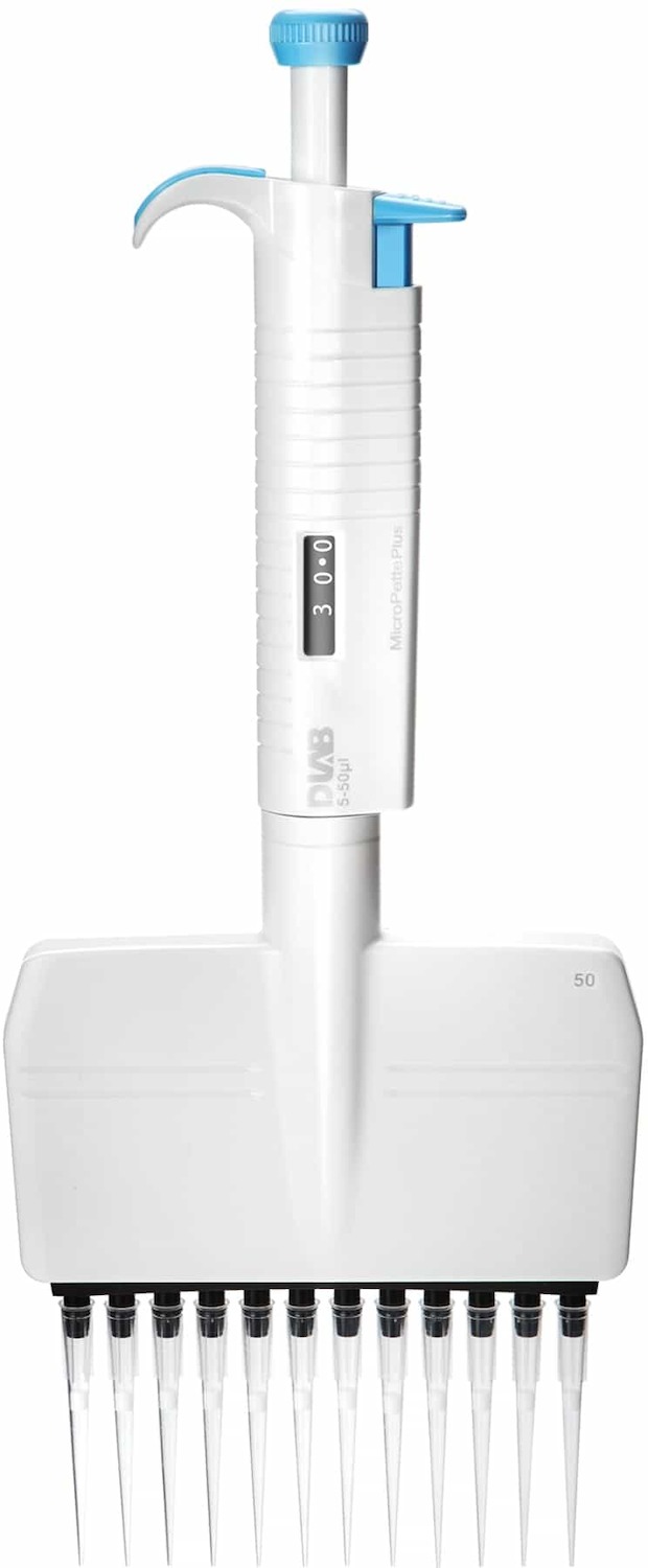 Механический дозатор 12-канальный DLAB MicroPette Plus 7030304004 (0.5-10 мкл)