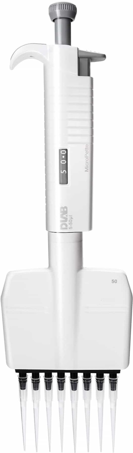 Механический дозатор 8-канальный DLAB MicroPette 7030203006 (5-50 мкл)