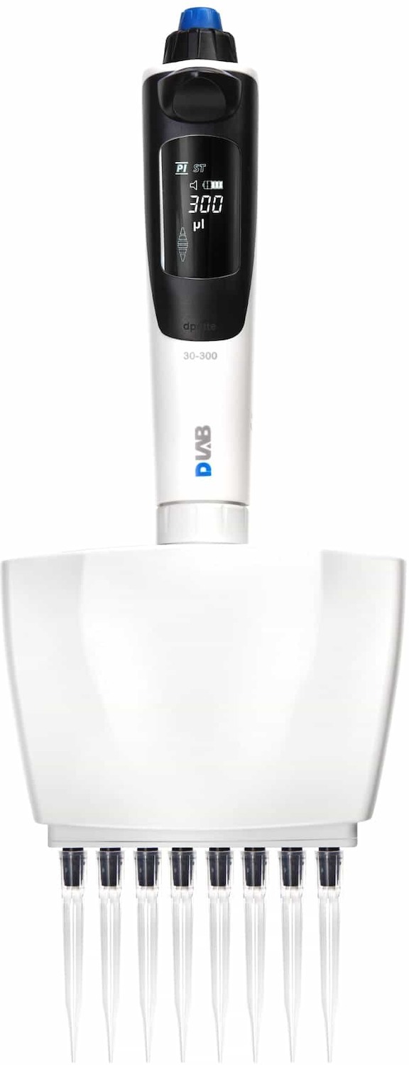 Электронный дозатор 8-канальный DLAB dPette+ 7036202001 (0.5-10 мкл)