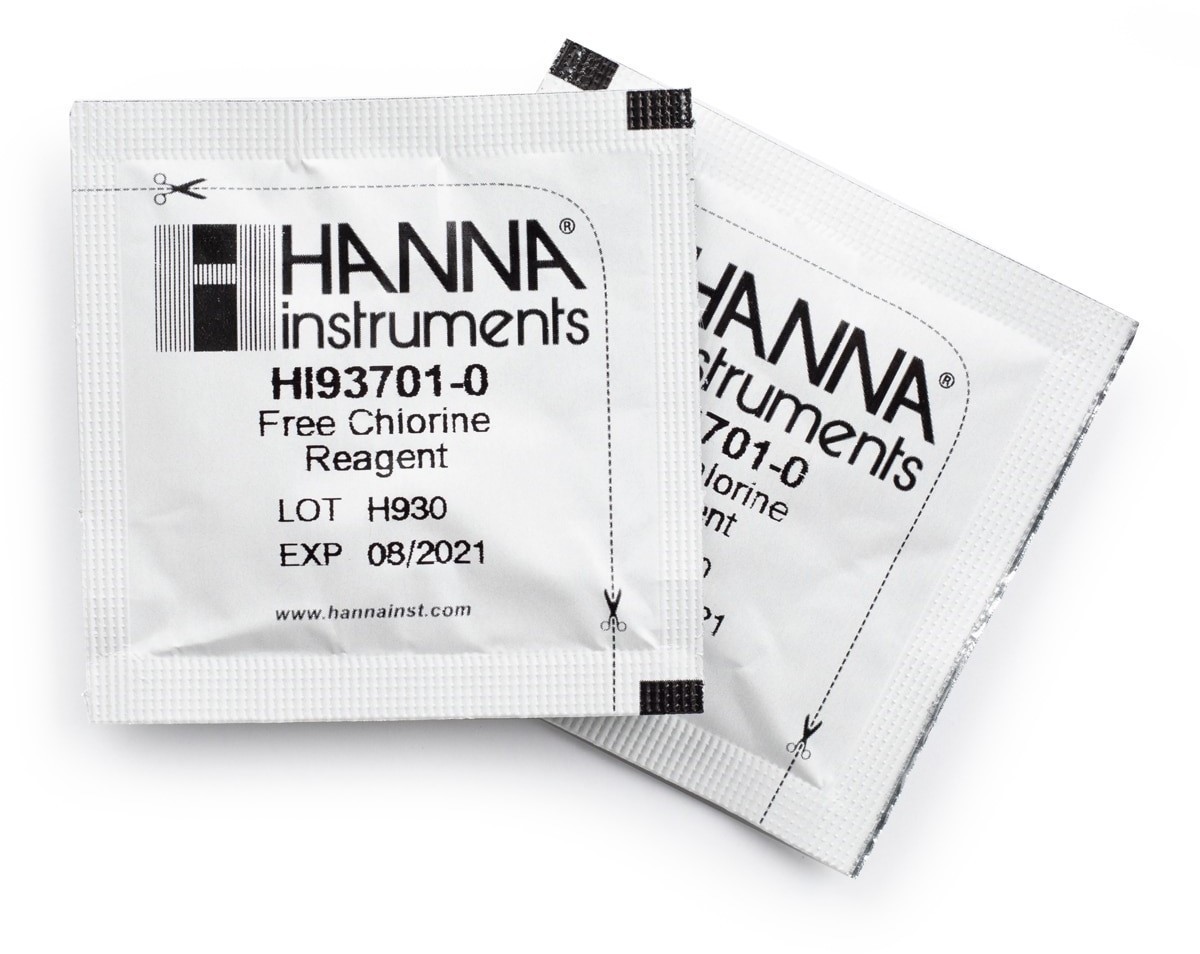 Набор тестов на свободный хлор (25 тестов, порошок) HANNA HI 93701-25