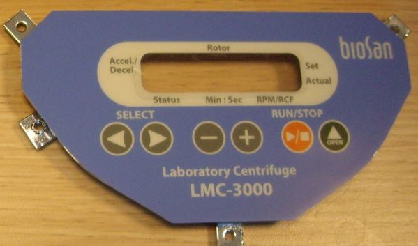 Передняя панель с наклейкой BS-010208-S68 к центрифуге BioSan LMC-3000