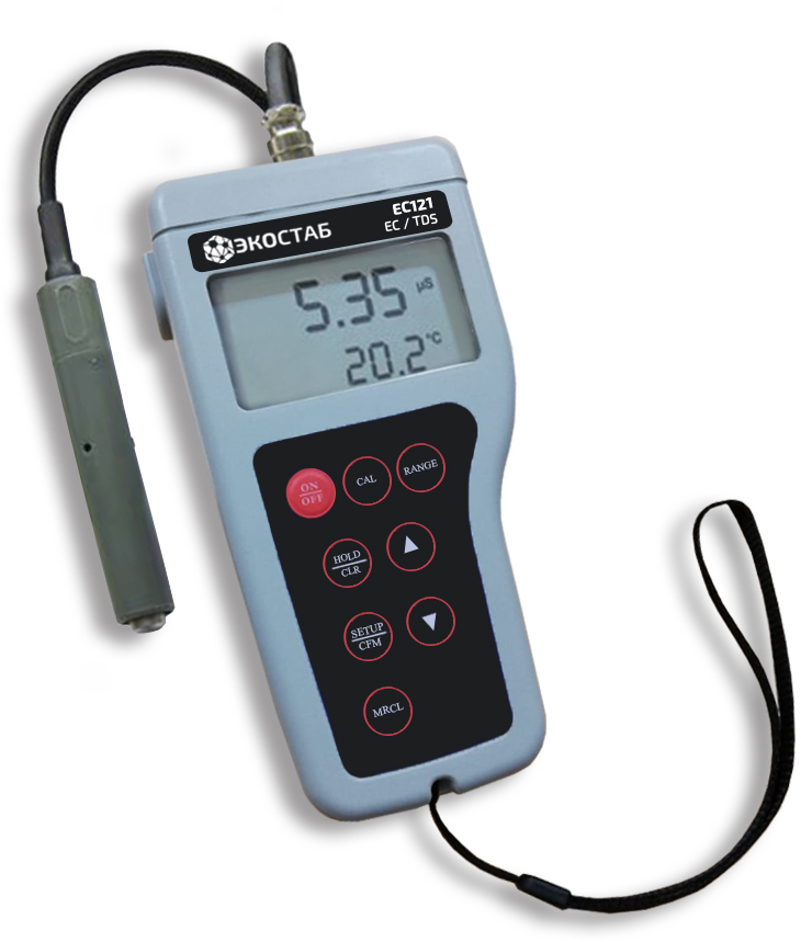 Портативный влагозащищенный кондуктометр Apera EC121 (0...199.9 мСм/см)