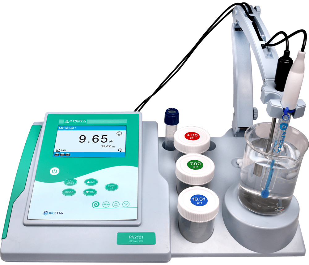Настольный рН-метр с измерительным стендом Apera PH2121 (0...+14 pH)