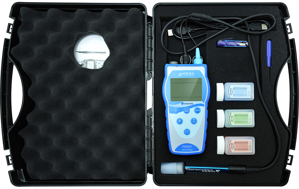 Портативный рН-метр с GLP Apera PH241 (-2...+16 pH) — миниатюра 2