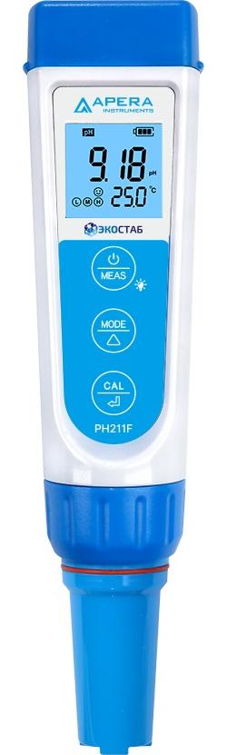 Карманный pH-метр, премиальная модель Apera PH211F (-2...+16 pH)