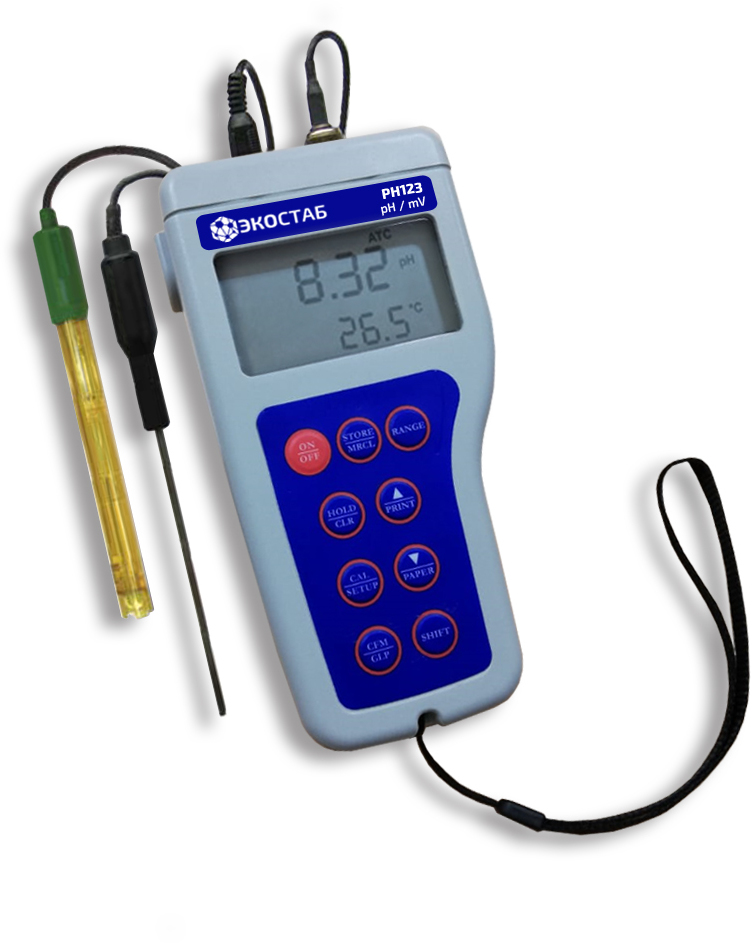 Портативный влагозащищенный pH/ОВП-метр Apera PH123 (-2...+16 pH)