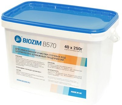Биопрепарат для очистки сточных вод BIOZIM B 570 (ведро/10кг)