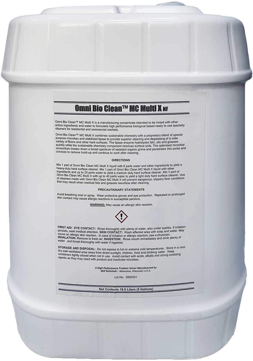 Жидкий концентрат BIOZIM Omni Bio Clean MC Multi X (ведро/18.9 кг)