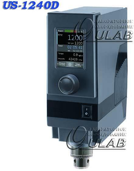 Верхнеприводная мешалка с контролем вязкости Ulab US-1240D (40 л)