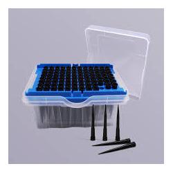 Наконечник DLAB TFT 200-B-R-S (200 мкл, стерильный, с фильтром, L=58 мм, 96 шт/коробка, черный)